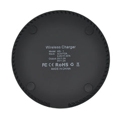 KD-1 Ultra-thin 10W Fast Charging Wireless Charger for Android Phones & iPhone, Fast Charging, Black