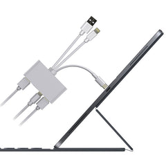 5 in 1 8 Pin + Type-C / USB-C + USB + TF Card + SD Card Multi-function Camera Reader Adapter, 5 in 1