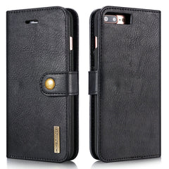 DG.MING for iPhone 8 Plus & iPhone 7 Plus Crazy Horse Texture Horizontal Flip Detachable Magnetic Protective Case with Holder & Card Slots & Wallet, iPhone 8P & 7P