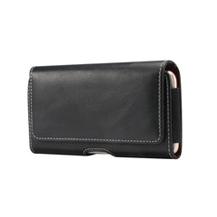 Men Lambskin Texture Multi-functional Universal Mobile Phone Waist Pack Leather Case for 5.2 Inch or Below Smartphones, For 5.2 Inch