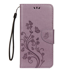 For iPhone XR Embossed Butterfly Pattern Horizontal Flip Leather Case with Card Slot & Holder & Wallet & Lanyard, For XR