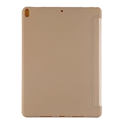 PU Plastic Bottom Case Foldable Deformation Left and Right Flip Leather Case with Three Fold Bracket & Smart Sleep for iPad Air3 2019