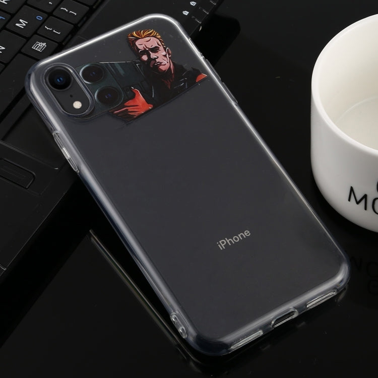 For iPhone XR Creative 1.5mm TPU Transparent Protective Case, For iPhone XR