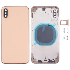 Battery Back Cover with Camera Lens Frame & SIM Card Tray & Side Keys for iPhone XS, For iPhone XS (Camera Lens+Side Keys), For iPhone XS with Side keys, For iPhone XS with Card Tray