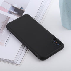 For iPhone X / XS Shockproof Solid Color Liquid Silicone Feel TPU Case, iPhone XS / X