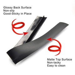 2 PCS 25 inches Gas Stove Slit Strip Antifouling Dustproof Waterproof Kitchen Sealing Strip, 25 inches, 25 inches (Black)