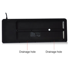 DS-8900 PS / 2 Interface Prevent Water Splashing Laser Engraving Character One-piece Wired Trackball Keyboard, Length: 1.5m, DS-8900 PS/2