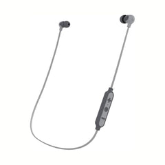 Grey KitSound Funk 15 in-ear wireless headphones with microphone, featuring a sleek design and in-ear fit for portable listening.