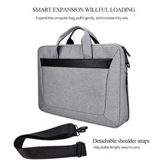 DJ06 Oxford Cloth Waterproof Wear-resistant Portable Expandable Laptop Bag for 13.3 inch Laptops, with Detachable Shoulder Strap, 13.3 inch
