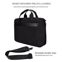 DJ06 Oxford Cloth Waterproof Wear-resistant Portable Expandable Laptop Bag for 15.4 inch Laptops, with Detachable Shoulder Strap, 15.4 inch