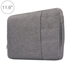 11.6 inch Universal Fashion Soft Laptop Denim Bags Portable Zipper Notebook Laptop Case Pouch for MacBook Air, Lenovo and other Laptops, Size: 32.2x21.8x2cm, 11.6 inch Grey, 11.6 inch Dark Blue, 11.6 inch Black