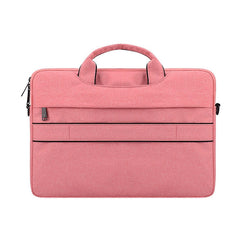 ST02S Waterproof Tear Resistance Hidden Portable Strap One-shoulder Handbag for 14.1 inch Laptops, with Suitcase Belt, ST02S 14.1 inch Pink, ST02S 14.1 inch Light Grey, ST02S 14.1 inch Navy Blue, ST02S 14.1 inch Black, ST02S 14.1 inch Dark Gray