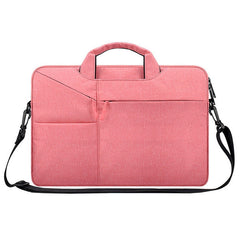 ST02S Waterproof Tear Resistance Hidden Portable Strap One-shoulder Handbag for 14.1 inch Laptops, with Suitcase Belt, ST02S 14.1 inch Pink, ST02S 14.1 inch Light Grey, ST02S 14.1 inch Navy Blue, ST02S 14.1 inch Black, ST02S 14.1 inch Dark Gray