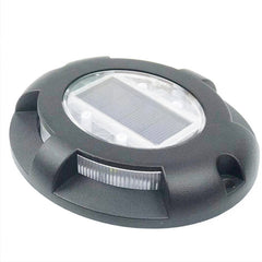 4 PCS LED Solar Powered Embedded Ground Lamp IP68 Waterproof Outdoor Garden Lawn Lamp