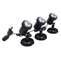 3 In 1 Red Green Blue Light Lawn Insertion Pool Diving Solar Spotlight, Red Green Blue Light