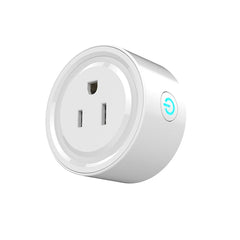 10A Round Shape WiFi Mini Plug APP Remote Control Timing Smart Socket Works with Alexa & Google Home, AC 100-240V, US Plug, 10A US Plug(Round Shape)