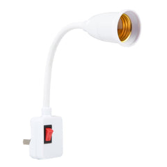 E27 Bulb Holder Flexible Extension Converter with Switch, US Plug, US Plug
