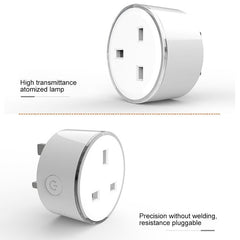 10A RGB Scene Light WiFi Remote Control Smart Socket Works with Alexa & Google Home, AC 220-240V, UK Plug, XS-SSC03