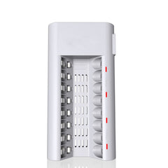 100-240V 8 Slot Battery Charger for AA & AAA Battery, UK Plug