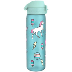 Leak Proof Slim Water Bottle, Recyclon, Planet Unicorns, 500ml (18oz)