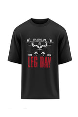 XAPE Leg Day Oversized Tee - Black