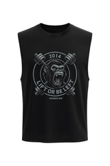 XAPE Lift Or Be Left Drop Arm Tank Top - Black