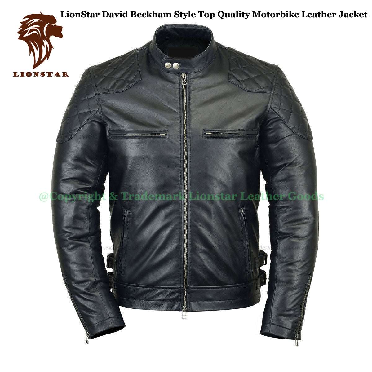 Men's Cafe Racer Jacket | Black Sheepskin | Professional Motorcycle Style