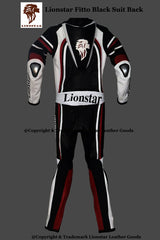 Fitto Black Leather Racing Suit Full Set: CE Armor & Speed Hump (Kids/Adults)