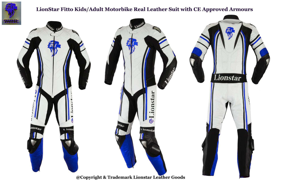 Fitto Kids Full Racing Set | Suit + Boots + Gloves | 4 Colors | CE-Approved Cowhide