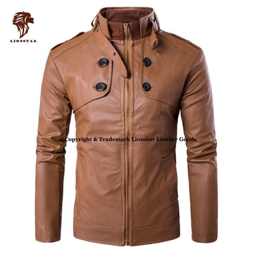 Premium Leather Jacket for Men - Lionstar Zara | Contemporary Design | Professional Quality