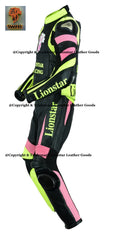 Queen Mini-Moto Suit | Yellow & Black Cowhide | CE-Approved Kids & Adults Racing Leathers