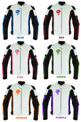 Colorful Cowhide Racing Jacket | CE-Approved Armor & Speed Hump | Unisex | 6 Colors