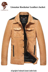 LionStar Rockstar Top Quality Leather Jacket | Premium Cowhide | Rock & Roll Style