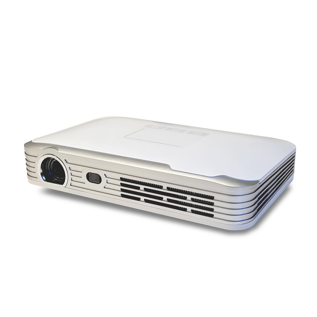 Personal Projector Pico Genie M550 Plus 4.0 smart projector displaying a full HD image with vibrant colors and portable design.