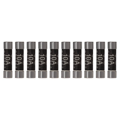 Maplin 10 Amp Domestic Fuse BS1362 6.3mm x 25.4mm - Pack of 10