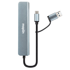 Maplin USB-C / USB-A Multiport Hub to 4x USB-A 2.0 / 2x USB-C / 1x USB-A 3.0