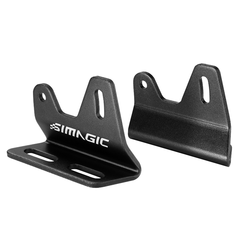 Simagic EVO side mounting bracket for Alpha EVO wheelbases, rigid mount accessory designed for Trak Racer UK sim racing setups.