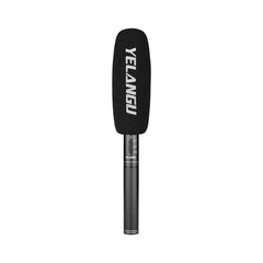 YELANGU YLG9933A MIC07 Professional Interview Condenser Video Shotgun Microphone with 6.5mm Audio Adapter & 3.5mm RXL Audio Cable