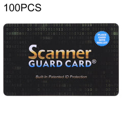 100 PCS Scanner Guard Card RFID Blocking Card, Built-in Patented ID Protection, 100 PCS