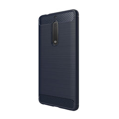 For Nokia 5 Brushed Carbon Fiber Texture Shockproof TPU Protective Cover Case, Nokia 5