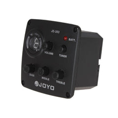 JOYO JE-303 Guitar Pickup 3-Band EQ Preamp Tuner Pickup Equalizer with Tuning Function, JE-303