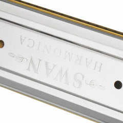 Swan SW24-12A 24-holes Double-sided Harmonica Beginner Polyphony Box Adult Children Beginners Performance, SW24-12A 24-holes Polyphonic Harmonica