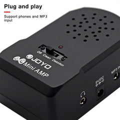 JOYO JA-01 2W Large Volume Guitar Amplifier Mini Portable Electric Guitar Bass Speakers with Distortion Timbre, Support MP3 / Earphone, JA-01
