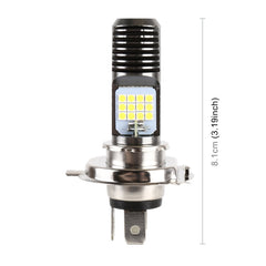 H4 DC12V / 7.4W Motorcycle LED Headlight with 24LEDs SMD-3030 Lamp Beads, H4 Style 2 (White Light), H4 Style 2 (Yellow + White)