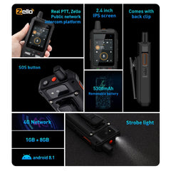 Waterproof Dustproof Shockproof, 5300mAh Battery, 2.4 inch Android 10 Spreadtrum SL8541E Quad Core up to 1.4GHz, Network: 4G, Dual SIM, PoC, SOS, F80S
