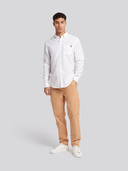 Mens Drawstring Waist Casual Trousers in Tan