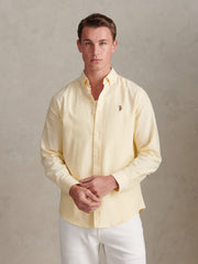 Mens Peached Oxford Shirt French Vanilla