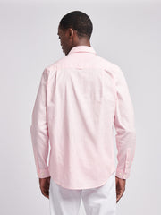 Mens Linen Blend Shirt Pink a Boo