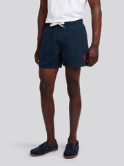 Mens Player 3 Swim Short Dark Sapphire Navy / Haute Red DHM
