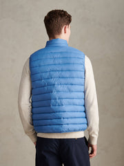 Mens Bound Quilted Gilet Riviera